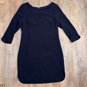 Vince Camuto Navy 3/4 Sleeve Shift Dress - Size 10